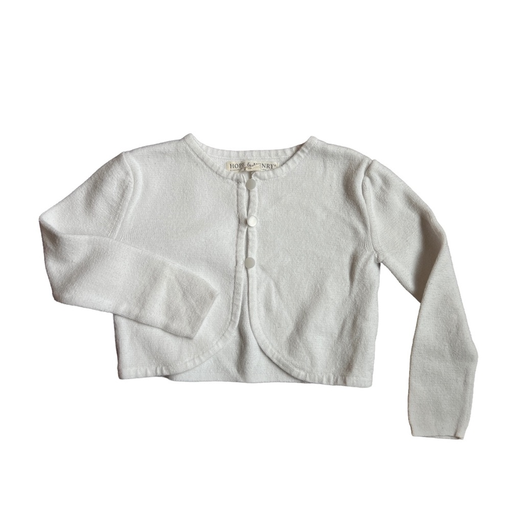White Kids Cardigan